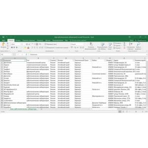 База зуботехнических лабораторий России РФ