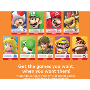 ⭐Nintendo eShop 5-10-20-35-50 карта US США