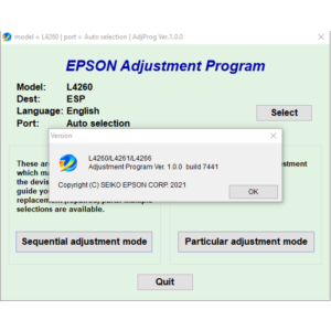 Сброс Epson L4260 L4261 L4266
