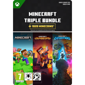 ✅ Тройной комплект Minecraft XBOX ONE SERIES XS Ключ 🔑