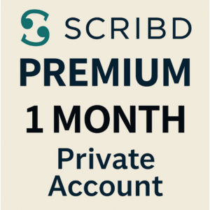 SCRIBD PREMIUM 1 МЕСЯЦ Частный аккаунт