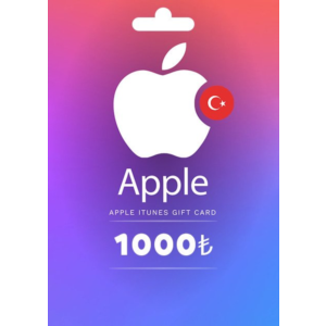🍏🇹Подарочная карта Apple iTunes 1000 TRY Турция🇹🇷🍏