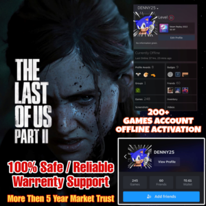The Last Of Us 2 Offline 🔥 Steam +200 Games Account 🔥