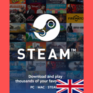 СТИМ UK 5 GBP КАРТА ПОПОЛНЕНИЯ ВЕЛИКОБРИТАНИЯ КОД