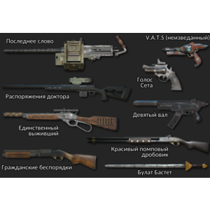 Уникальное именованное оружие Fallout 76
