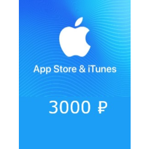 3000 руб AppStore iTunes подарочная карта пополненияRUR