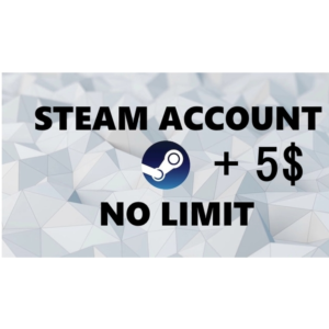 Steam Аккаунт No limit 5$
