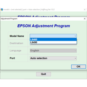 Epson L6460 L6490 Adjustment Program