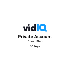 Личный аккаунт VidIQ Boost – 30-дневный доступ