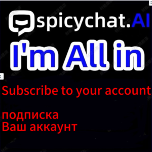SpicyChat AI Подписка на вашу учетную запись | 1 месяц