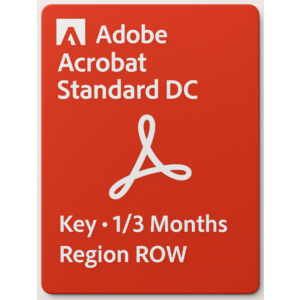 ADOBE ACROBAT STANDARD DC KEY  🔑 1/3 Months ROW