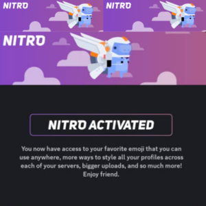 Discord Nitro 1 год подписки на вашу учетную запись
