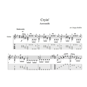 Cryin' (Aerosmith) ноты для гитары