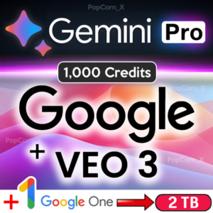 Gemini AI PRO | VEO 3 + FLOW | 1000 Credits | ЧАСТНЫЙ