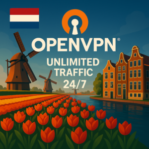 ✔️OPENVPN NETHERLAND БЕЗЛИМИТНЫЙ АВТО 1/2/3 МЕСЯЦА 3DEV