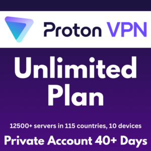 Proton VPN Unlimited 30 дней приватный аккаунт