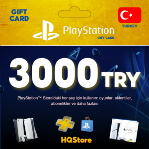 💥 Playstation Network PSN 3000 TRY (Türkiye)