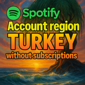 Регион учетной записи Spotify ТУРЦИЯ без подписки