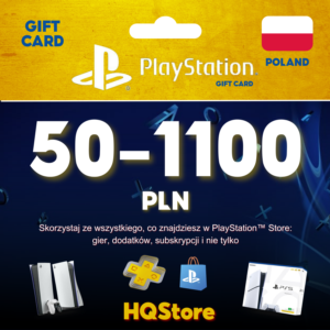 🔰PSN 50-100-200-350-500-650-900 PLN CARD POLSKA