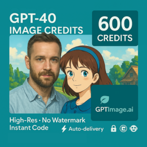 GPT-4o кредиты изображений·600—мгновенный код • Global