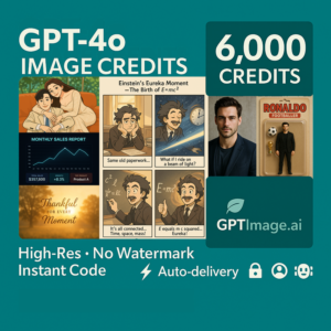 GPT-4o кредиты изображений·6000—мгновенный код • Global