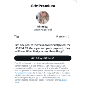 Подписка на Twitter X Premium на 12 месяцев | БЕЗ ВХОДА