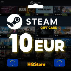 ⭐Подарочная карта STEAM 10 EUR ЕС АВТО ЛУЧШАЯ КОМИССИЯ