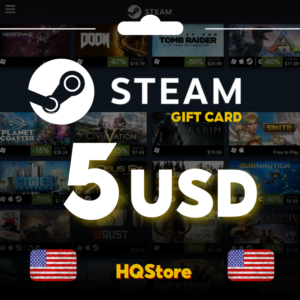 ⭐ Подарочная карта STEAM 5 USD США АВТО ЛУЧШАЯ ЦЕНА