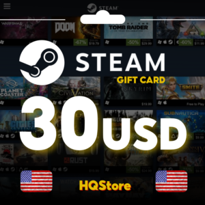 ⭐ Подарочная карта STEAM 30 USD США АВТО ЛУЧШАЯ ЦЕНА