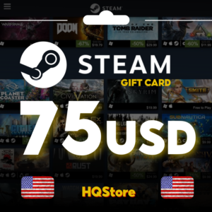 ⭐ Подарочная карта STEAM 75 USD США АВТО ЛУЧШАЯ ЦЕНА