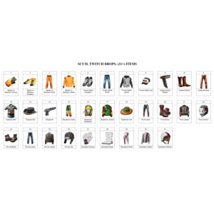 SCUM【ТВИЧ ДРОПЫ】СКИНЫ | 31+ ПРЕДМЕТ + ПОДАРОК