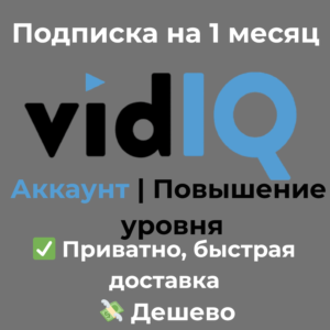 vidIQ | Boost на 1 месяц