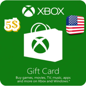 КАРТА ПОПОЛНЕНИЯ БАЛАНСА XBOX 5 USD США