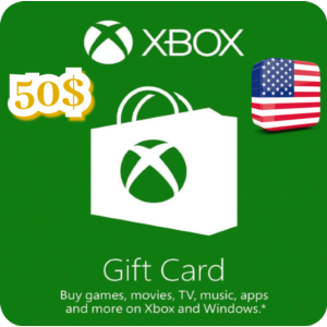 КАРТА ПОПОЛНЕНИЯ БАЛАНСА XBOX 50 USD США
