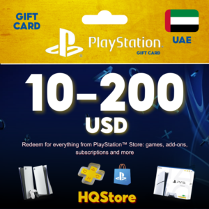 Подарочная карта PlayStation Network PSN 10-200 USD ОАЭ