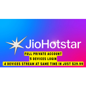 Премиум-аккаунт JIOHOTSTAR 4K Ultra HD【1 ГОД】ГАРАНТИЯ