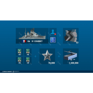 ⚜️【World of Warships — Courbet Epic Plunder Pac