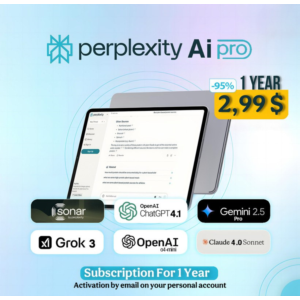 Perplexity AI Pro | 1 год | Мгновенно | Собственная