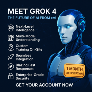 🚀 Подписка на 1 месяц Grok 4 — Будущее ИИ🤖✨