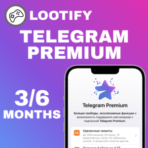 💫 Telegram Premium | 3/6 Месяцев подписка | Подарком