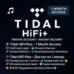 🎶 Tidal HiFi+ – 1M | Личный аккаунт 🚀 Готово
