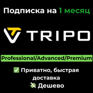 Подписка Tripo 3D AI | Tripo3D AI 1 месяц