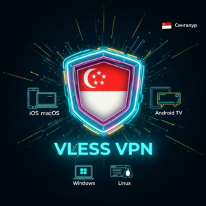 VLESS VPN (Сингапур) | Автовыдача | Без блокировок