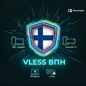 VLESS VPN (Финляндия) | Автовыдача | Без блокировок