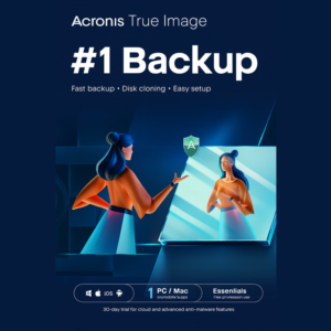 Acronis True Image Essentials 1 компьютер 1 год