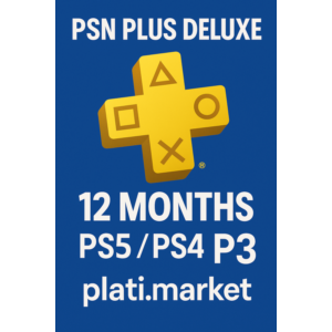 ⭐ PS PLUS DELUXE 12 Months – PS5 / PS4 P3