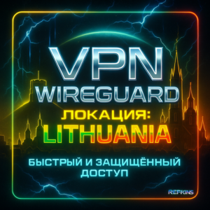 VPN ВПН WIREGUARD ЛИЧНЫЙ ЛИТВА
