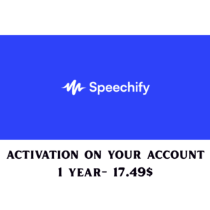 Speechify Premium — 1 год — на вашу почту