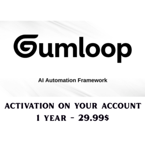 План Gumloop Solo — 1 год — на вашу почту