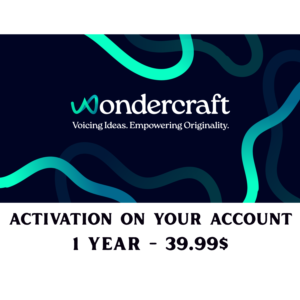 Wondercraft AI Creator Plan – 1 год – на вашу почту